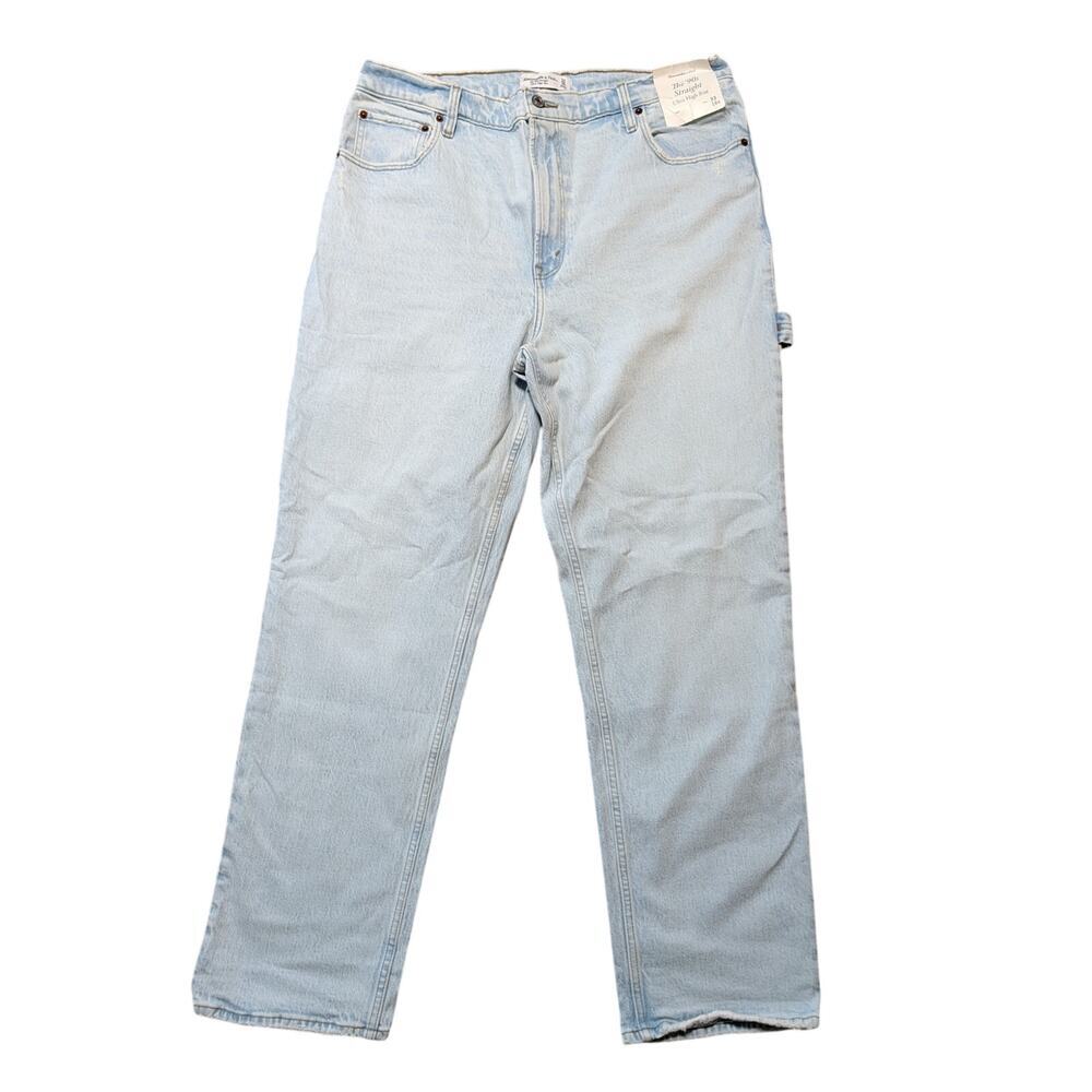 Abercrombie & Fitch Woman's Jeans/Pants size 33/16 R; 90's Straight; High Rise